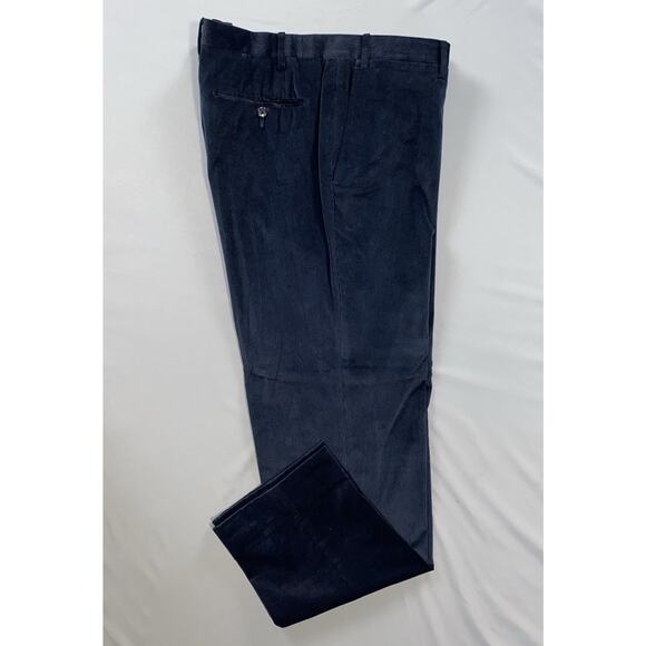 Corneliani NY69 9 2 Gate Flat Front Super Soft Corduroy Pants. 56R 40X30.5. EUC